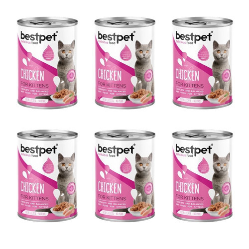 Tavuklu Yavru Kedi Konservesi 400gr x 6 lı Paket