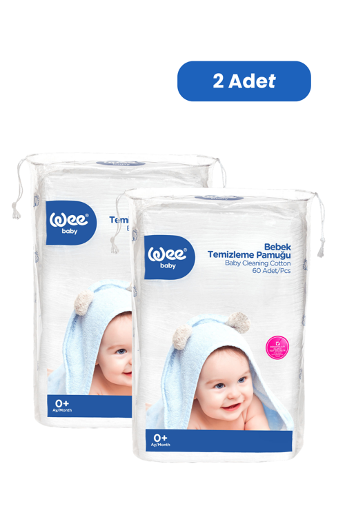Bebek Temizleme Pamuğu Seti (60x2 120 Adet)