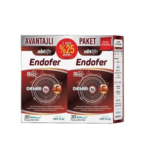 Endofer 60 Kapsül Avantajlı Paket