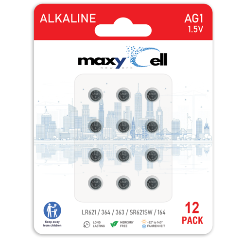 12 Adet Ag4 376 377 SR626 SR626SW LR66 1.5V MaxyCell Düğme Pil, Alkalin Saat Pili, Çocuklara Dayanıklı Ambalaj, Küçük Elektronik Cihazlar Için,ölçüm Cihazları ve Hesap Makineleri