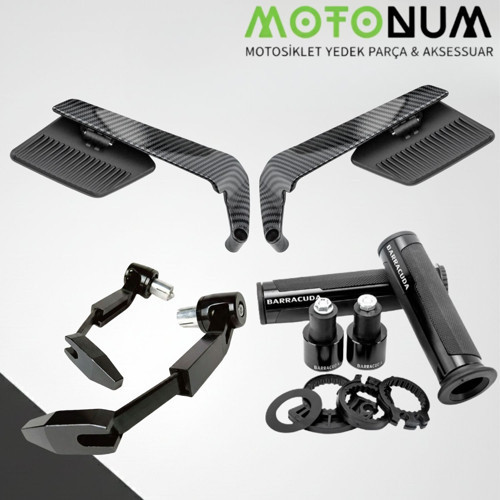 Csn Moto Beauty 50 Modifiye Seti-Siyah-Karbon Aerodinamik-Md03786