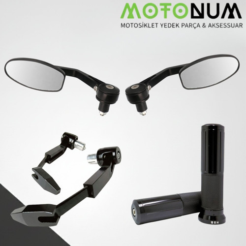 Sym Adx 125 Modifiye Seti-Siyah-Oval Gidon Ayna-Md08036