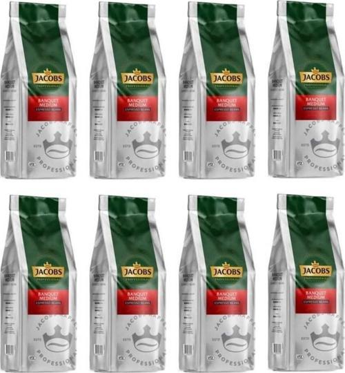 Banquet Medium Espresso Beans Çekirdek Kahve 1000 gr X 8 Paket