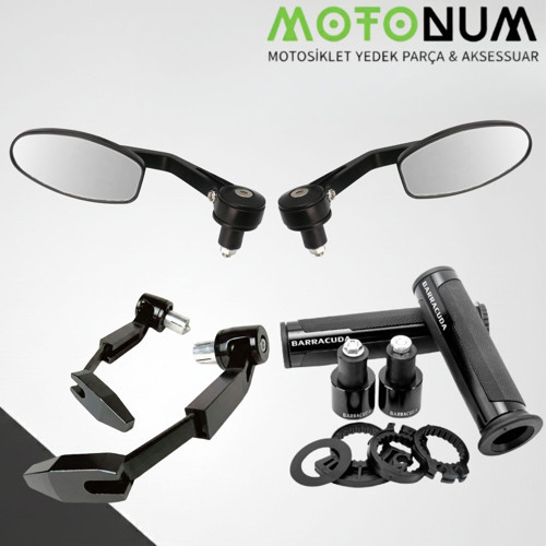 Dohan X 50 Modifiye Seti-Siyah-Oval Gidon Ayna-Md07874