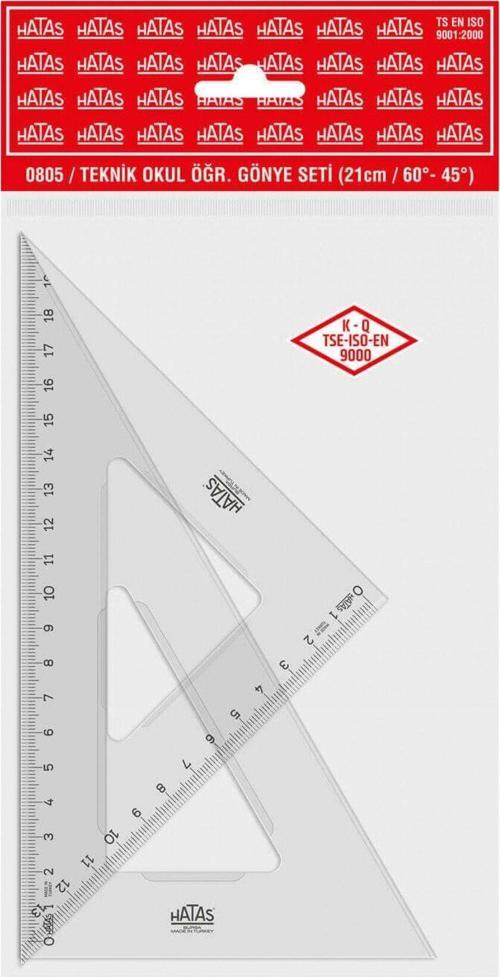 Teknik Okul Gönye Seti 21cm 0805