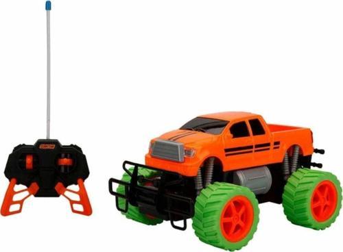 1:18 Uzaktan Kumandalı Neon Jumbo Weels Usb Şarjlı Araba 26 Cm. - Turuncu Pickup