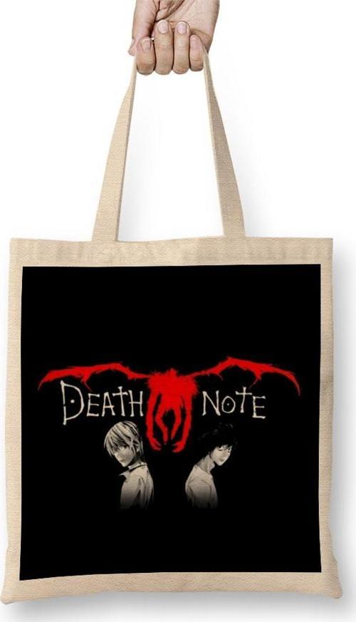 Anime Light Yagami X L Lawliet Bez Çanta Uzun Saplı