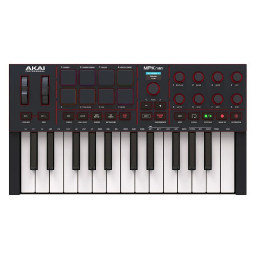 AKAI MPKMINI 4 Siyah Müzik Prodüksiyonu 25 Mini Tuş MIDI Klavye
