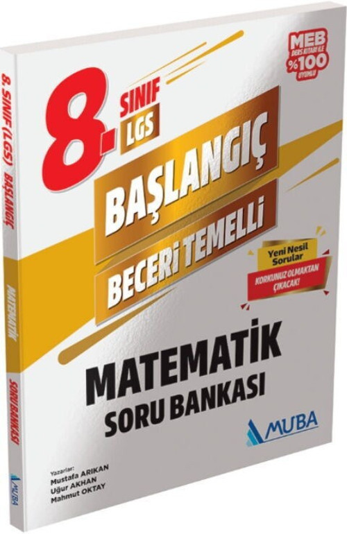 8. Sınıf Başlangıç Matematik Soru Bankası Muba Yayınları