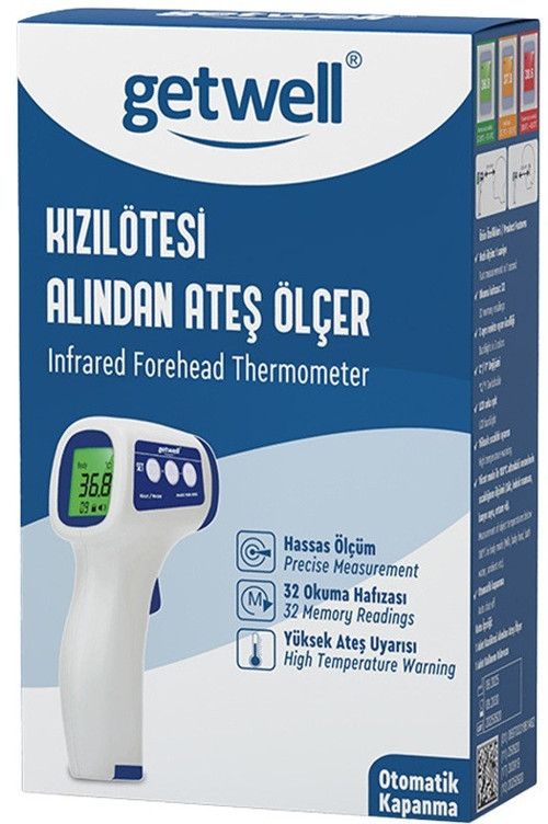 Ateş Ölçer Kızıl Ötesi Alından - Temassız - Uzaktan (Yetişkin & Bebek & Çocuk)