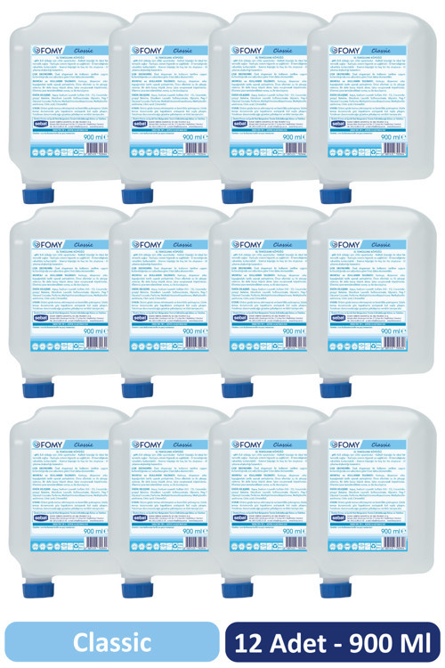 900 ml Standart Köpük Sabun Kartuşu 12 Adet Eko Paket