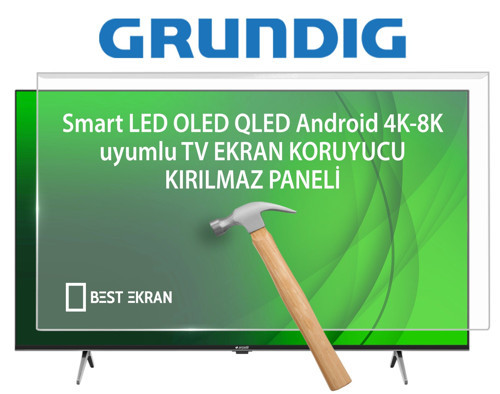 Grundig 55 GJU 7505 B Tv Ekran Koruyucu - Grundig 55" inç 139cm 4K Ultra HD Google Smart LED TV 55GJU7505B