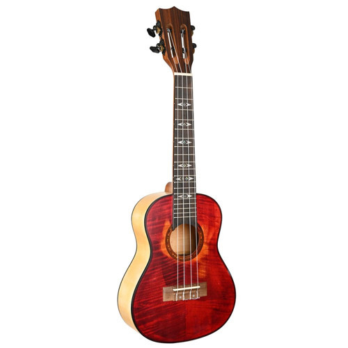 Guitars Flame Series Concert Ukulele (Cherry Flame)
