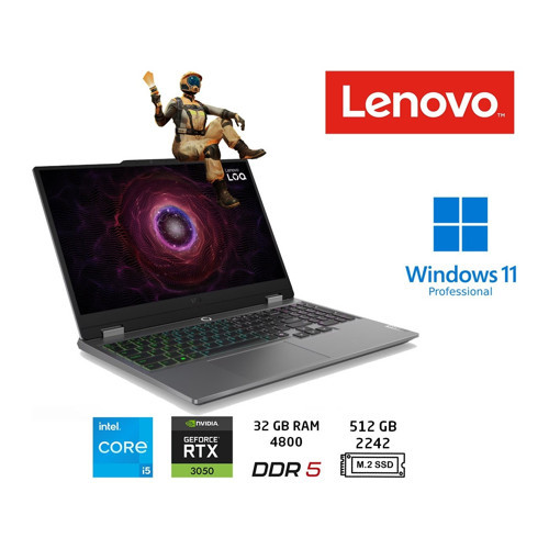 loq 15IAX9 83GS00PDTR Intel Core I5-12600HX 32GB 512GB SSD RTX3050-6GB 15.6" IPS W11 Pro