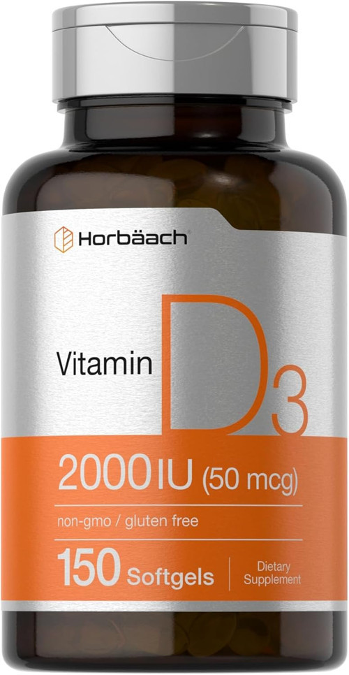 Vitamin D3 2000IU Cholecalciferol 150 Softgels