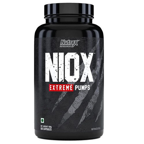 Research NIOX Extreme Pump Arginine Nitrix Oxide 120 Caps Muscles Builder USA