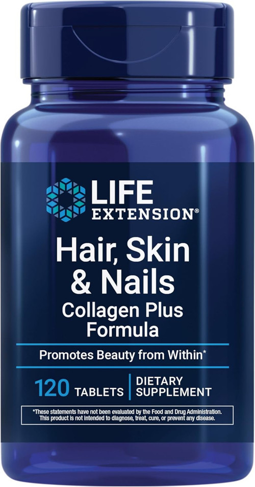 Hair Skin & Nails Zinc Biotin Collagen Plus Formula 120 Tablets