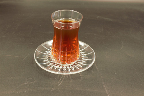 Kesme Liz desenli Heybeli çay takımı
