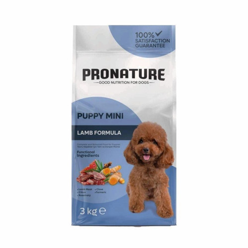 Küçük Irk Yavru Kuru Köpek Maması Kuzu Etli ve Pirinçli 3KG