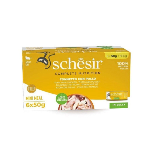 Jöle İçinde Ton Balığı ve Tavuklu Yetişkin Kedi Konservesi 6 x 50 gr
