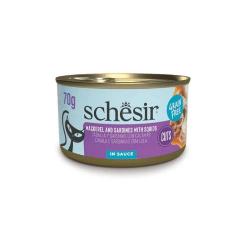 Sos İçinde Sardalyalı ve Uskumrulu Yetişkin Kedi Konserve Maması 70gr