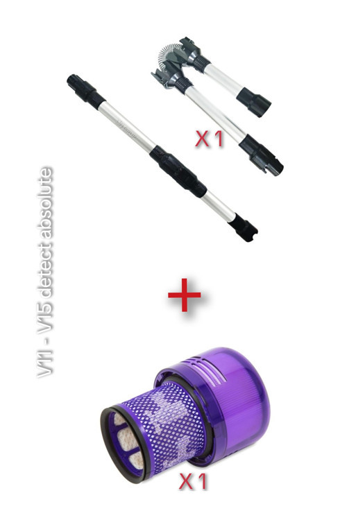 Dyson V11 V15 detect absolute modelleri ile uyumlu filtre ve boru seti
