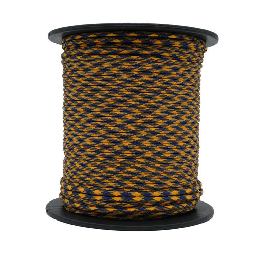 Bileklik,Outdoor 4 mm Paracord İp No:110 100 Metre Hardal Mavi Desenli
