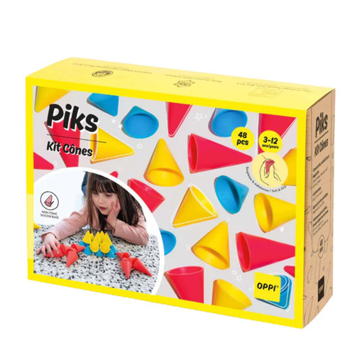 Piks Yapı ve Denge Oyunu Koni 48 Parça