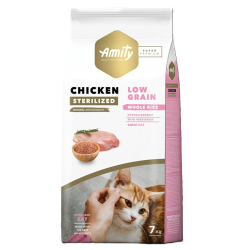 Super Premium Tavuklu Düşük Tahıllı Kısırlaştırılmış Yetişkin Kedi Maması 7 Kg
