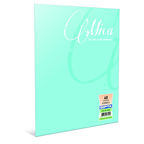 Defter Dikişli Mica Plastik Kapak Çizgili 100 Yaprak A5 6 Lı Paket