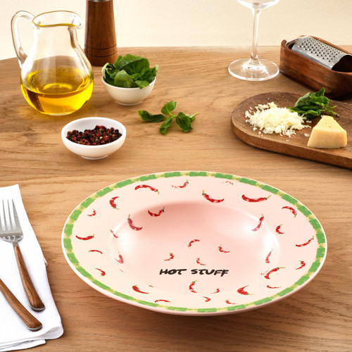 Hot Stuff Makarna Tabağı Pembe 27 cm
