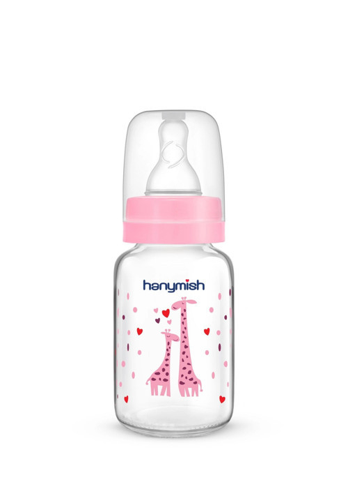 Cam Biberon 125 ml 0-6 Ay - Pembe