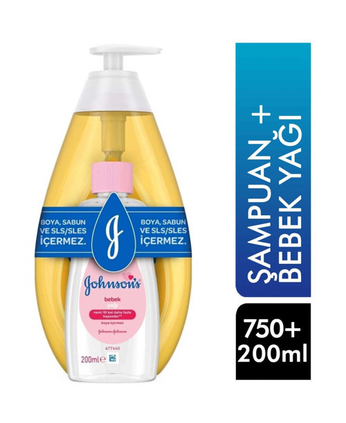 Gold Şampuan 750 ml + Bebek Yağı 200 ml