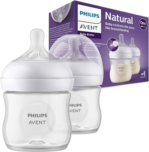 Natural Response PP 2'li Biberon Seti, 0+ Ay 125ml SYC900/02