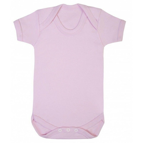 Prematüre Yarım Kol Penye Çıtçıtlı Badi - Pembe