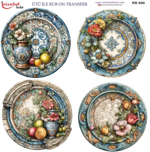 Ütü ile Rub On Transfer Kağıdı 30x30cm RB-860