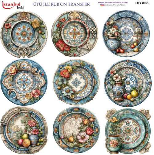 Ütü ile Rub On Transfer Kağıdı 30x30cm RB-858