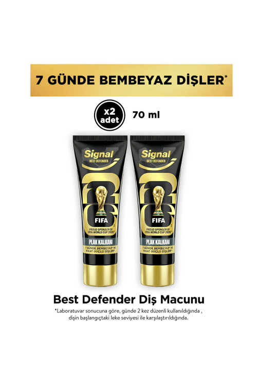 Best Defender Diş Macunu Plak Kalkanı 12 Saat Ferahlık 70 ml 2 Adet