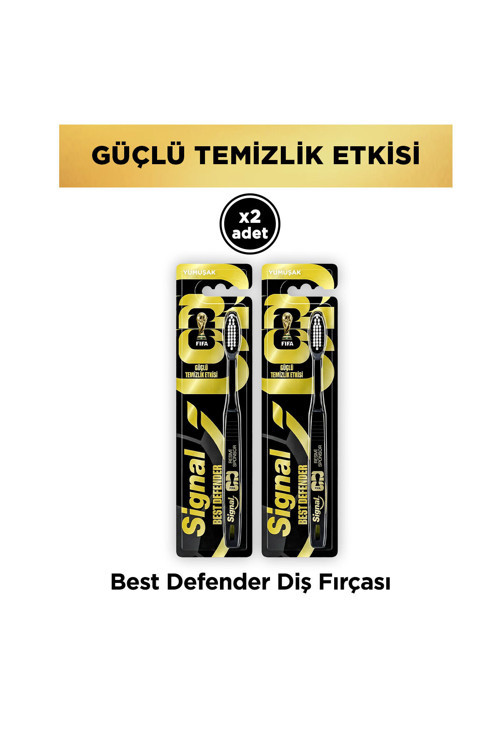 Best Defender Yumuşak Diş Fırçası Güçlü Temizlik Etkisi Fifa 2 Adet