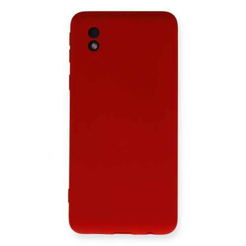 Galaxy A01 Core Kılıf Nano Içi Kadife Silikon - Kırmızı
