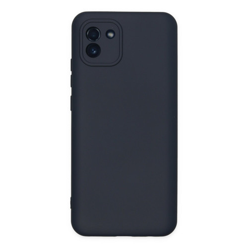 Galaxy A03 Kılıf Nano Içi Kadife Silikon - Lacivert