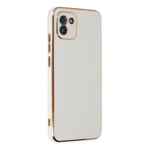 Galaxy A03 Kılıf Volet Silikon - Beyaz