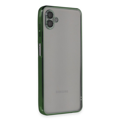 Galaxy A04 Kılıf Lensli Silikon - Yeşil
