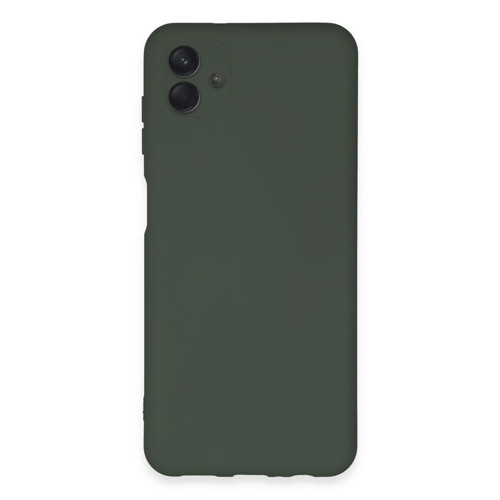 Galaxy A04E Kılıf Nano Içi Kadife Silikon - Koyu Yeşil