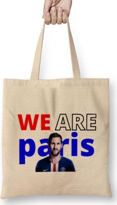 We Are Parıs Leo Messi Bez Çanta Uzun Saplı