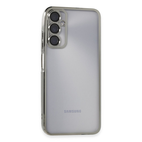 Galaxy A05S Kılıf Lensli Silikon - Gümüş