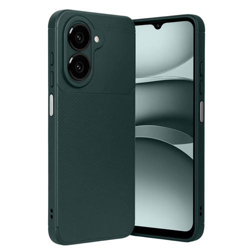 Galaxy A07 4G Auto Focus Karbon Kapak - Koyu Yeşil