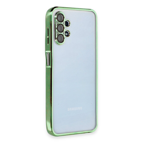 Galaxy A13 4G Kılıf Lensli Silikon - Yeşil