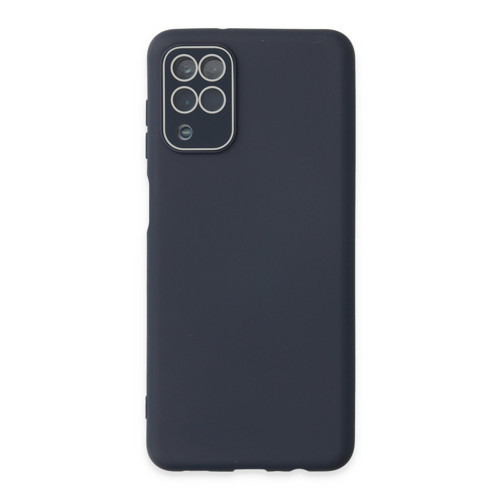 Galaxy A22 Kılıf Lansman Glass Kapak - Lacivert