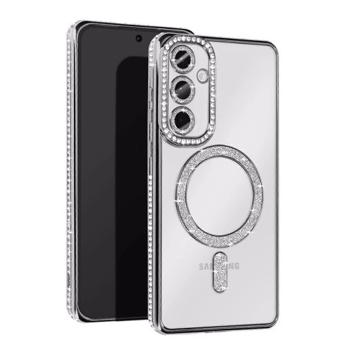 Galaxy A55 5G Joke Simli Magneticsafe Kılıf - Gümüş